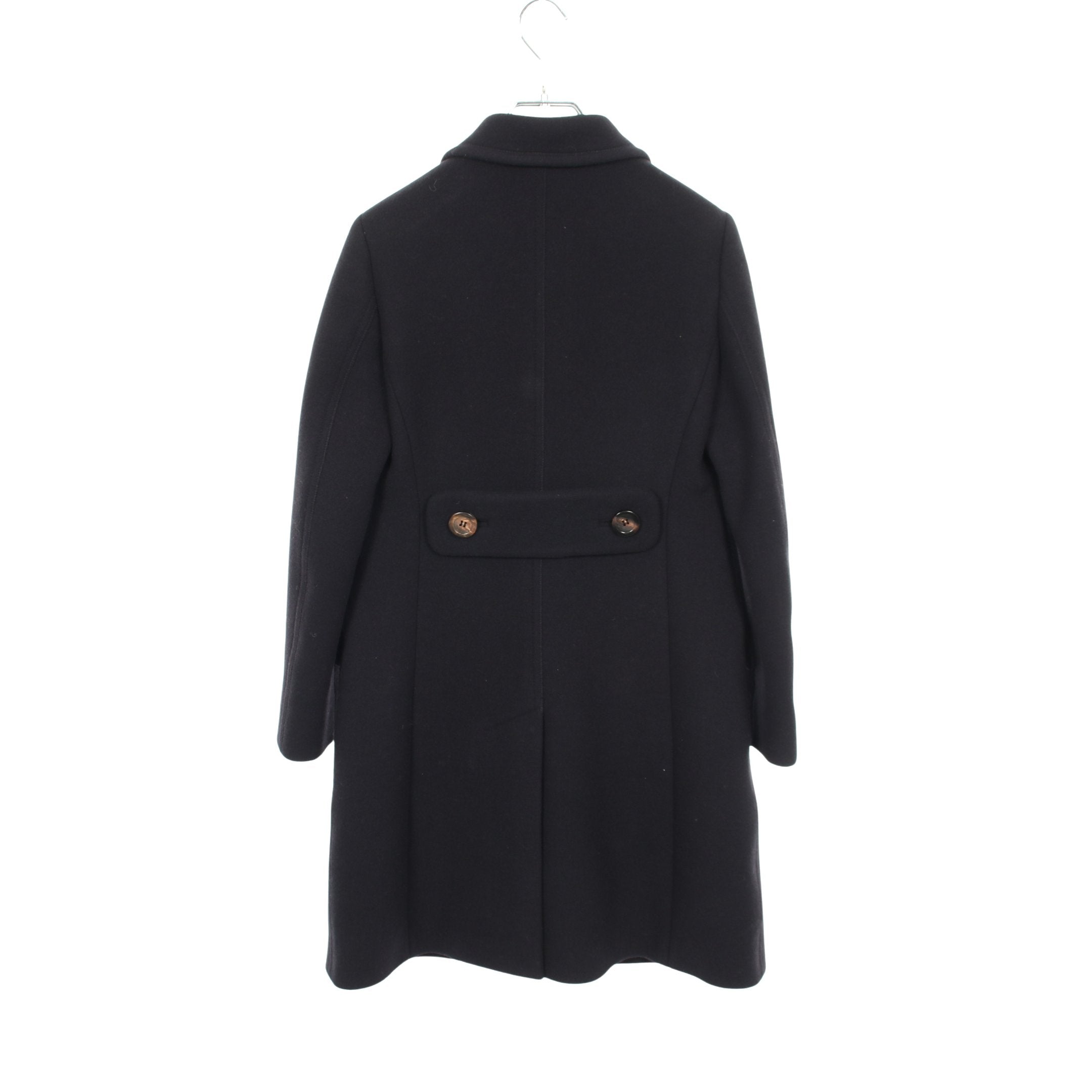 ウールメルトン コート ウール ネイビー ミュウミュウ – RECLO