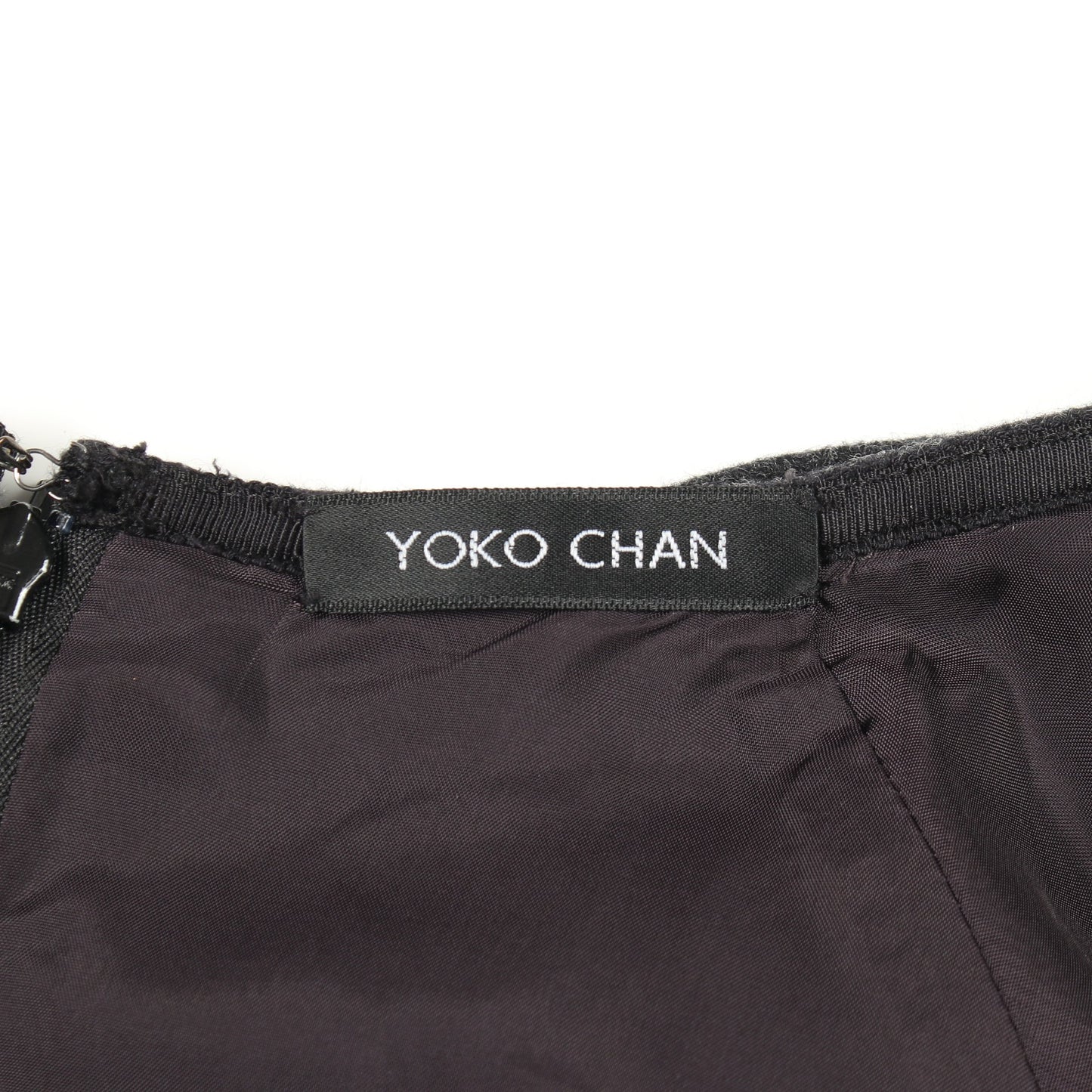 フレア ミニ スカート ウール ダークグレー ヨーコチャン ボトムス YOKO CHAN