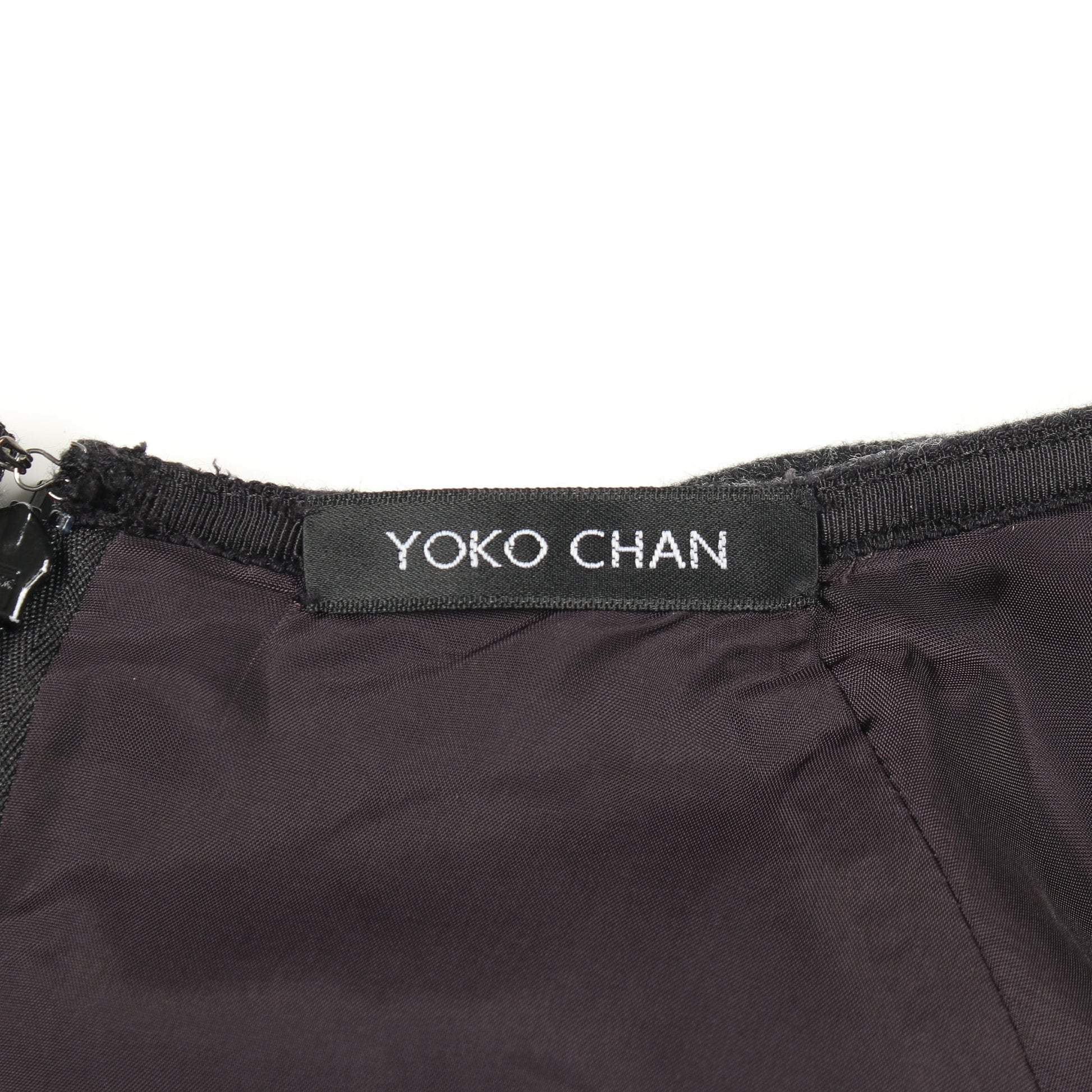 フレア ミニ スカート ウール ダークグレー ヨーコチャン ボトムス YOKO CHAN