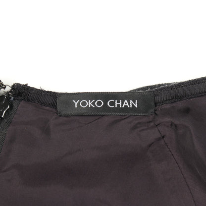 フレア ミニ スカート ウール ダークグレー ヨーコチャン ボトムス YOKO CHAN