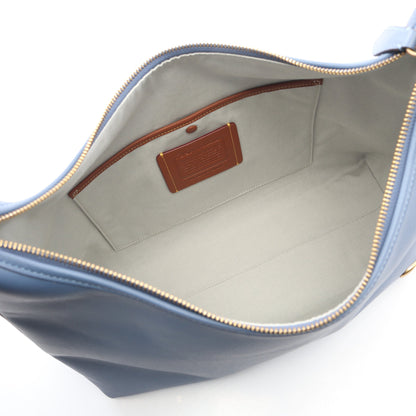 COACH × DISNEY ジュリエット 38 ドナルドダック ワンショルダーバッグ レザー ブルーグレー コーチ