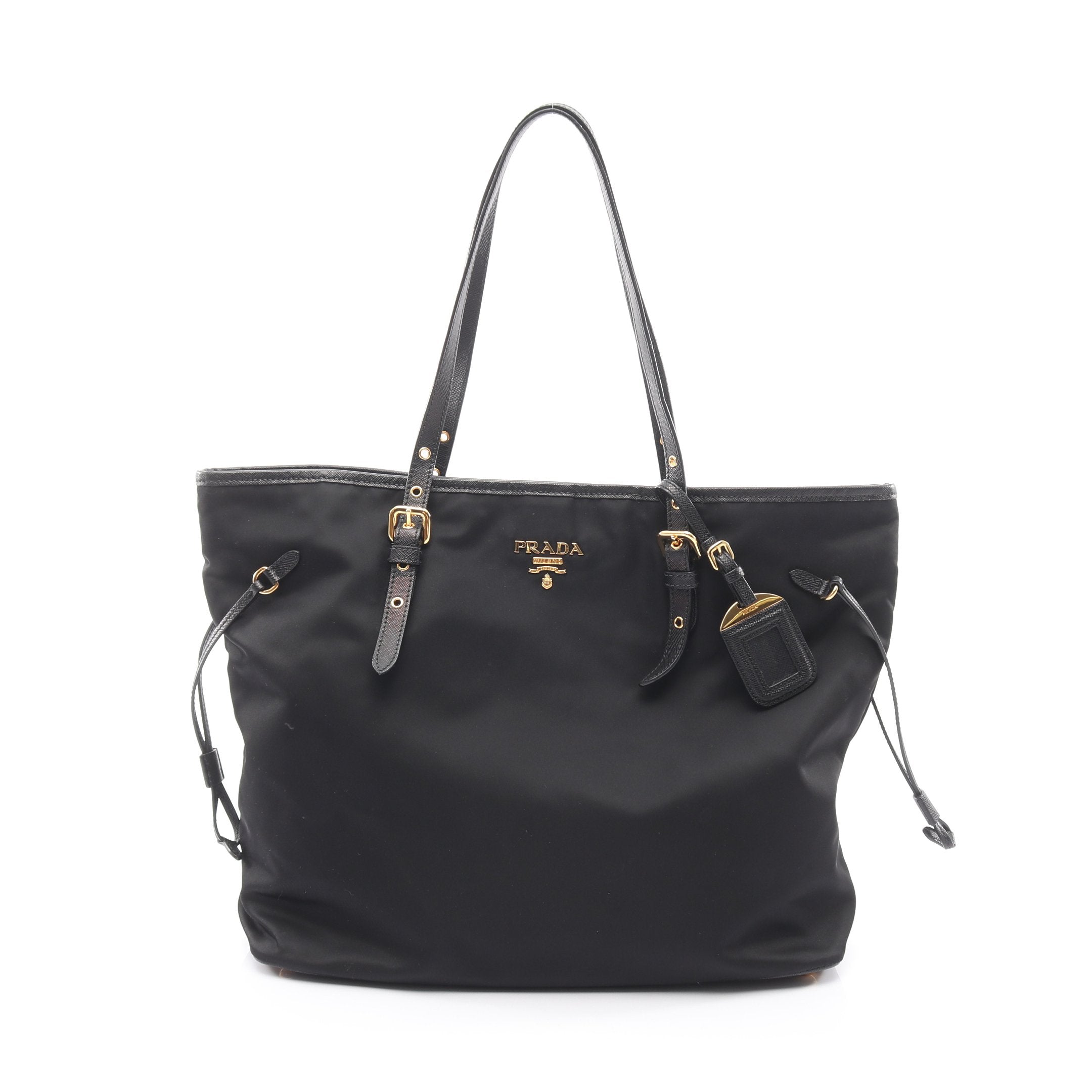TESSUTO + SAFFIANO 2WAY ハンドバッグ トートバッグ ナイロン PRADA