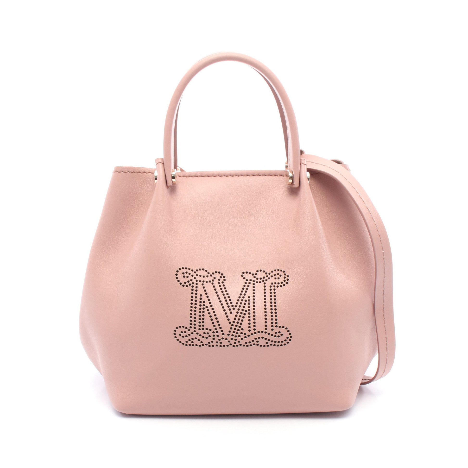 2WAY ショルダーバッグ レザー ピンク マックスマーラ バッグ Max Mara