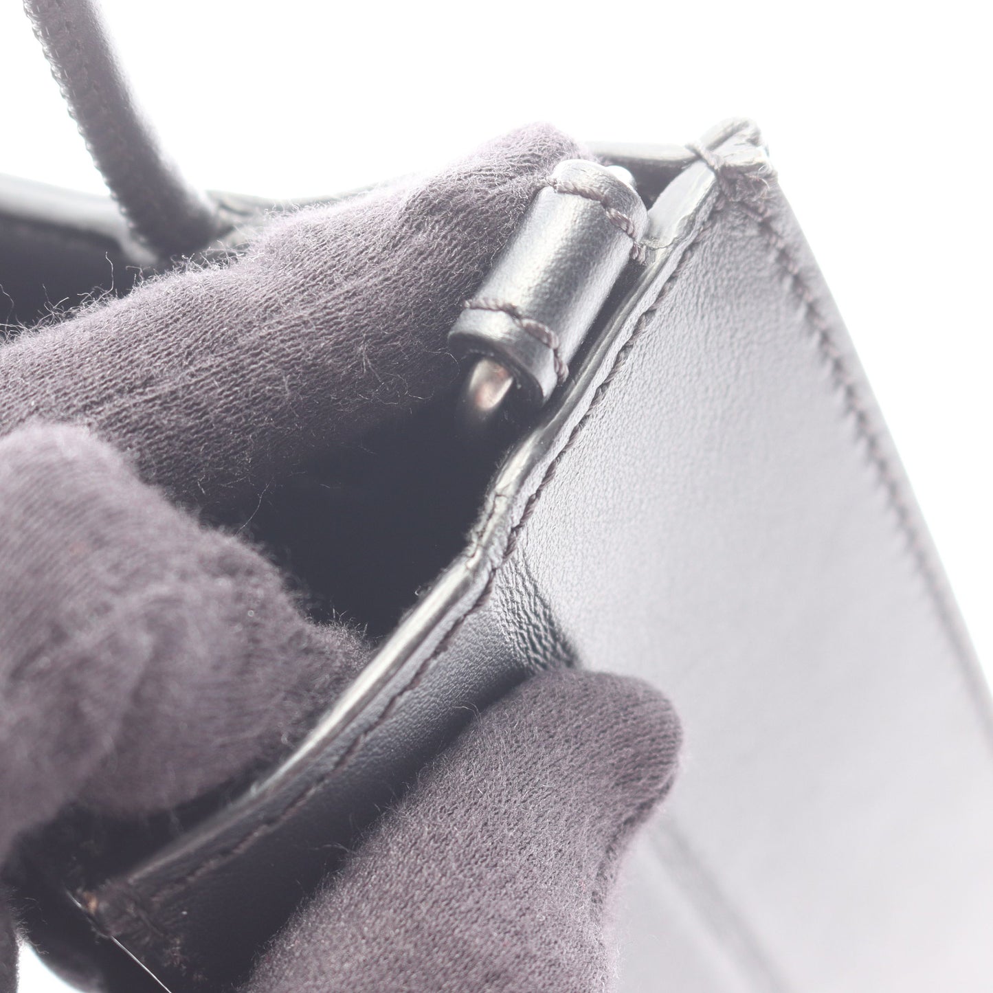 パック ショッピングバッグ スモール ハンドバッグ レザー ブラック フェンディ バッグ FENDI