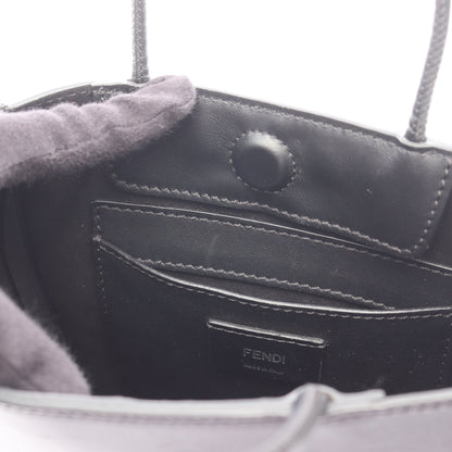 パック ショッピングバッグ スモール ハンドバッグ レザー ブラック フェンディ バッグ FENDI