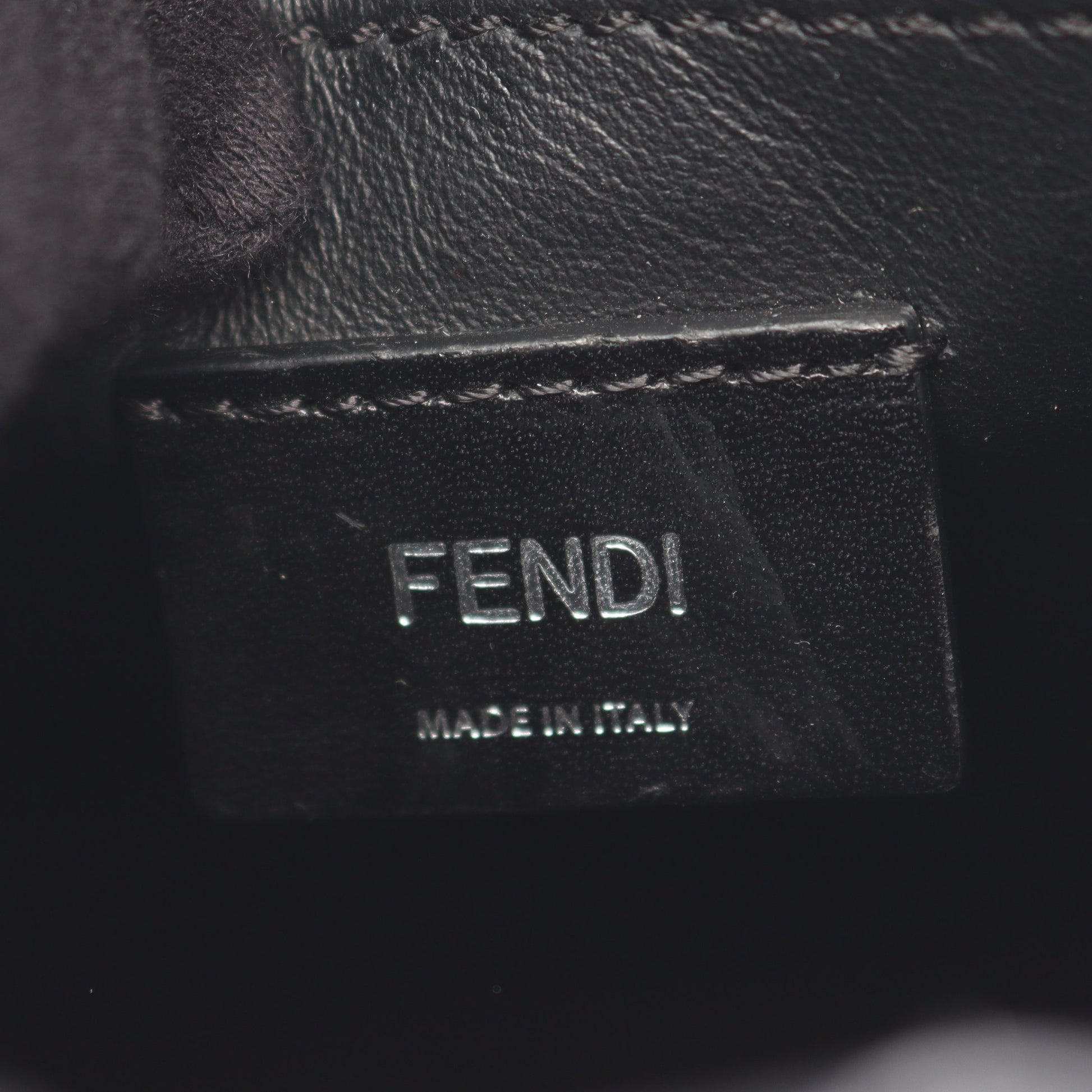 パック ショッピングバッグ スモール ハンドバッグ レザー ブラック フェンディ バッグ FENDI
