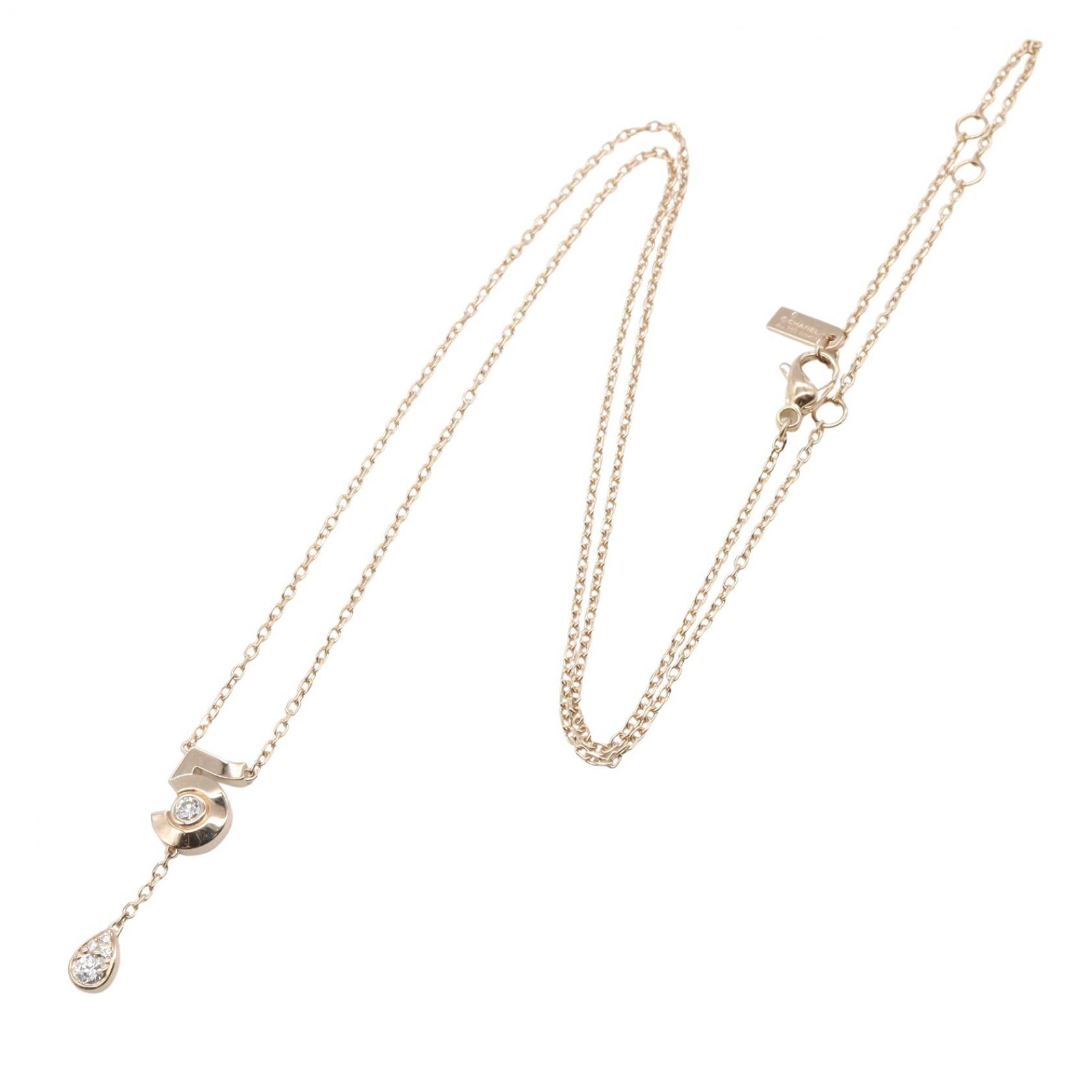 エクストレドゥシャネル No.5 ネックレス ネックレス K18PG ダイヤモンド ピンクゴールド クリア シャネル アクセサリー CHANEL