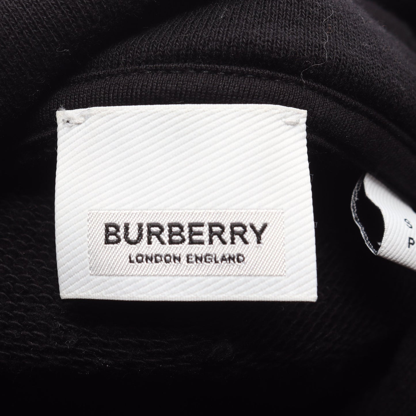 ホースフェリー プルオーバーパーカー コットン ブラック ホワイト バーバリー トップス BURBERRY