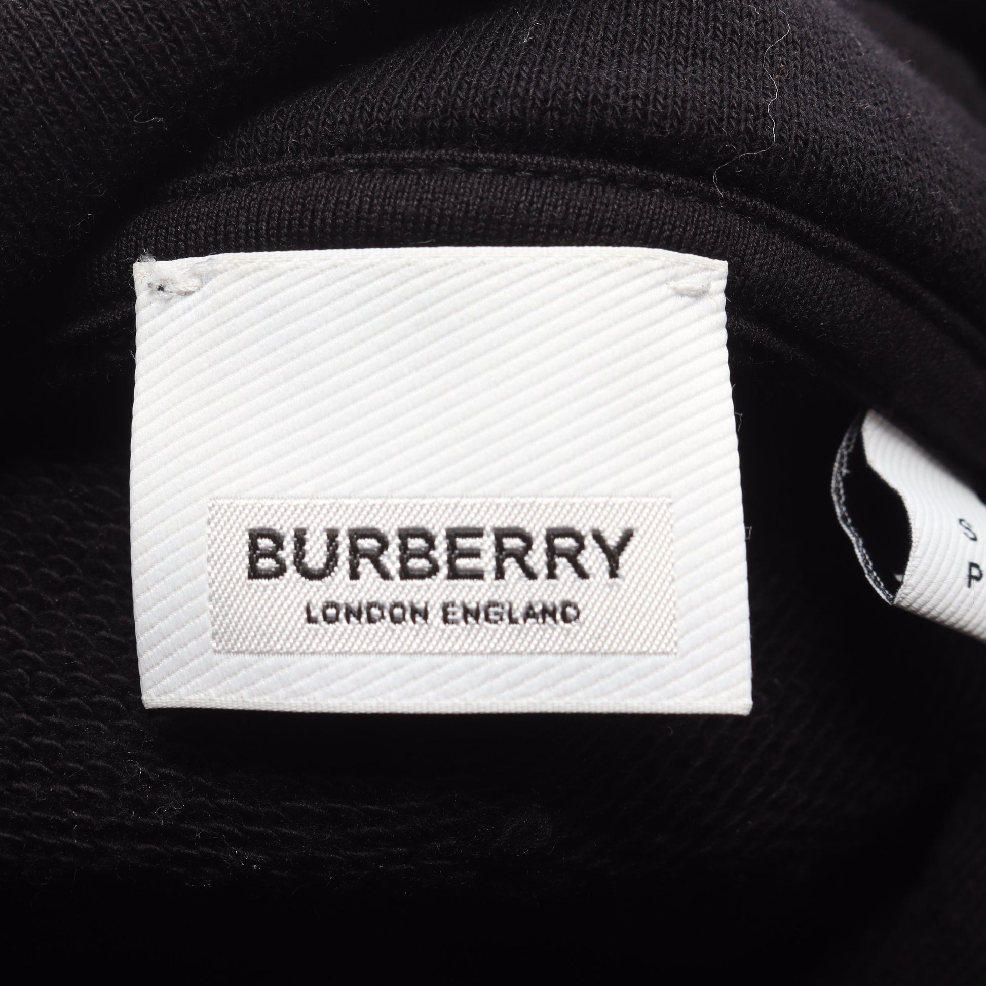 ホースフェリー プルオーバーパーカー コットン ブラック ホワイト バーバリー トップス BURBERRY