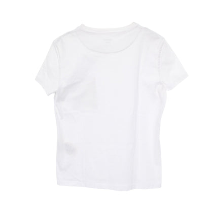 モザイク H刺繍 Tシャツ 半袖Tシャツ クルーネック コットン ホワイト エルメス トップス HERMES