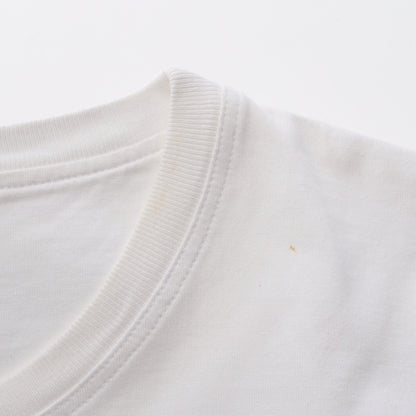 モザイク H刺繍 Tシャツ 半袖Tシャツ クルーネック コットン ホワイト エルメス トップス HERMES
