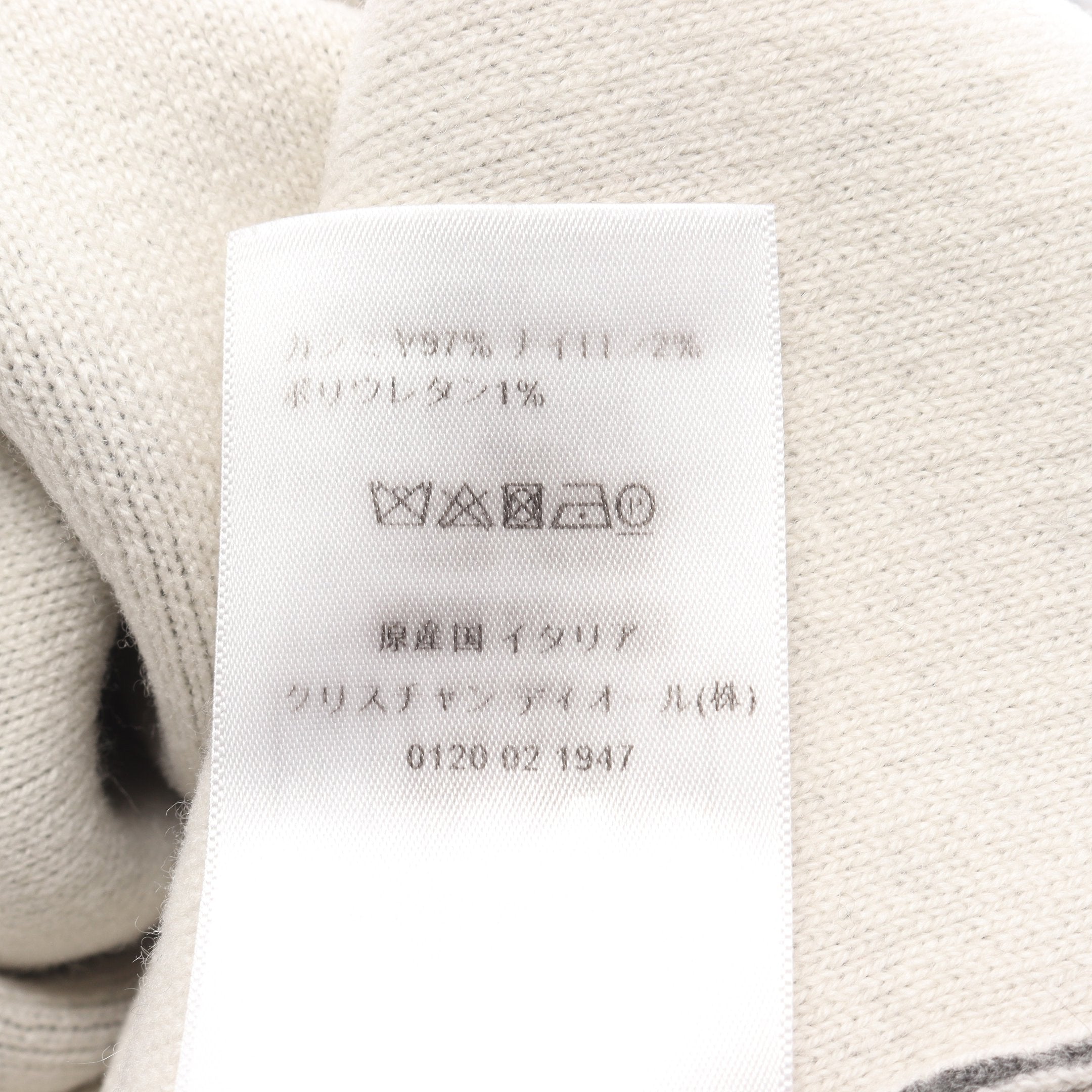 Christian Dior J'ADIOR 8 クルーネックニット J'ADIOR 8 ニット クルーネック カシミヤ グレー クリスチャン