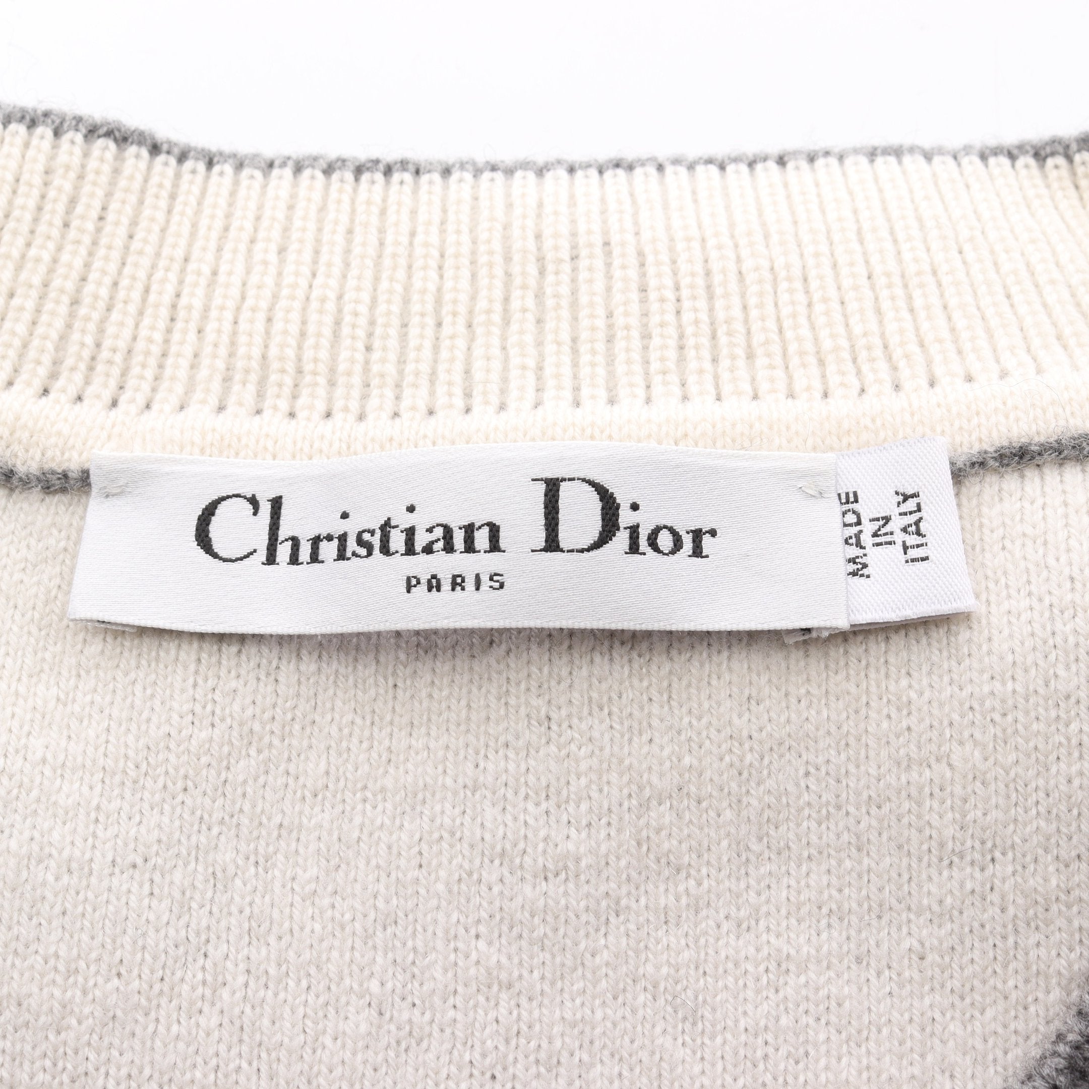 J'ADIOR 8 ニット クルーネック カシミヤ グレー クリスチャン