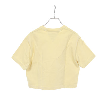 ヘビージャージー スクエアネック 半袖Tシャツ コットン ライトイエロー ボッテガヴェネタ トップス BOTTEGA VENETA