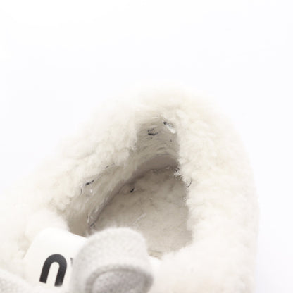 スニーカー ボア レザー ホワイト ミュウミュウ シューズ miu miu