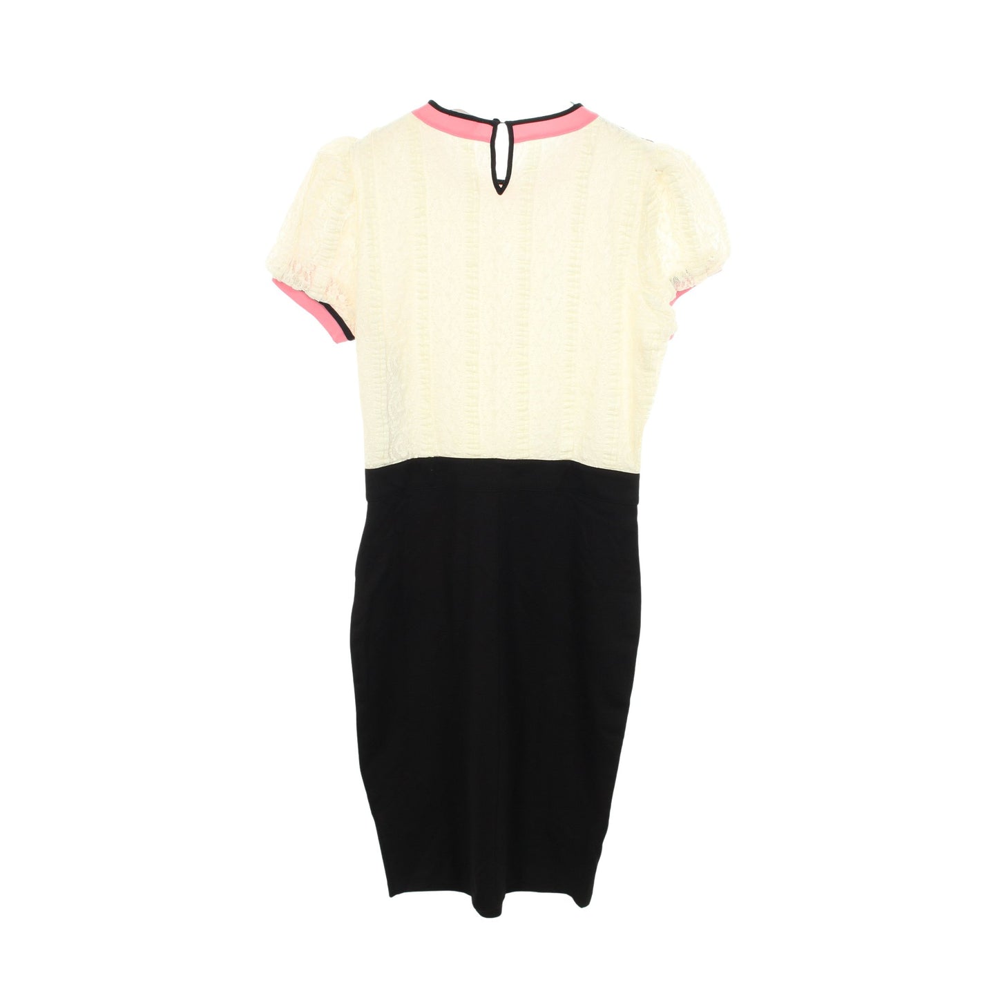 レース切替 ワンピース レーヨン ナイロン オフホワイト ブラック ピンク レッドヴァレンティノ ワンピース RED VALENTINO