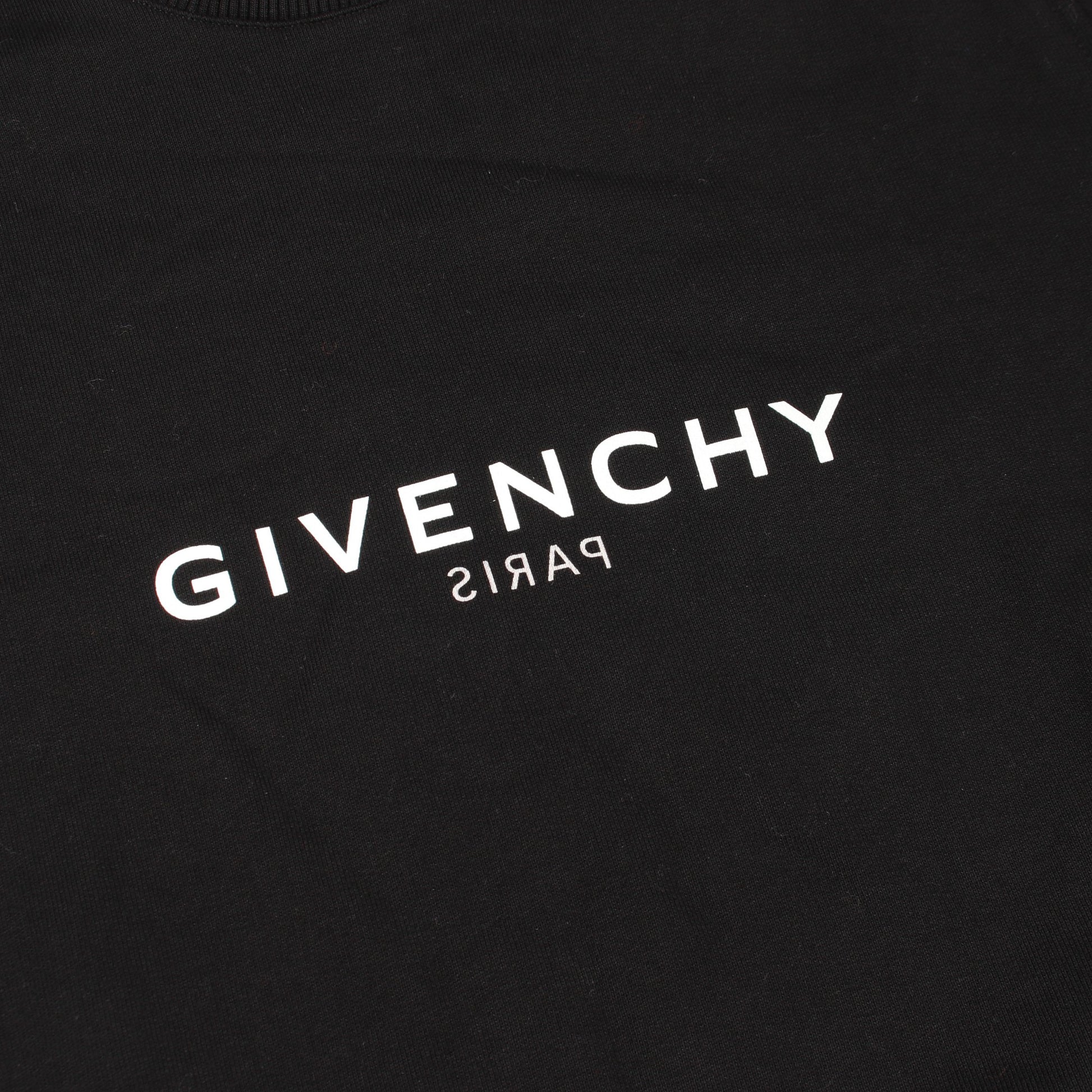 ロゴプリント スウェットシャツ コットン ブラック ホワイト ジバンシィ トップス GIVENCHY