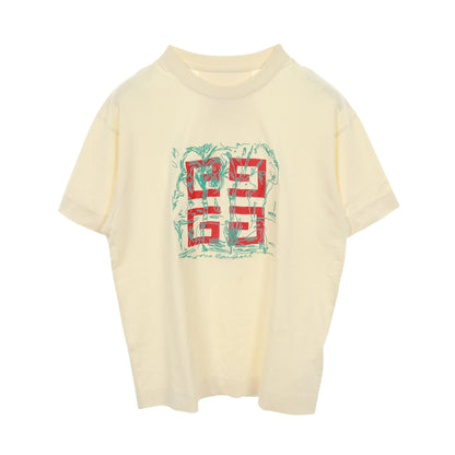 4G 半袖Tシャツ クルーネック コットン アイボリー マルチカラー ジバンシィ トップス GIVENCHY