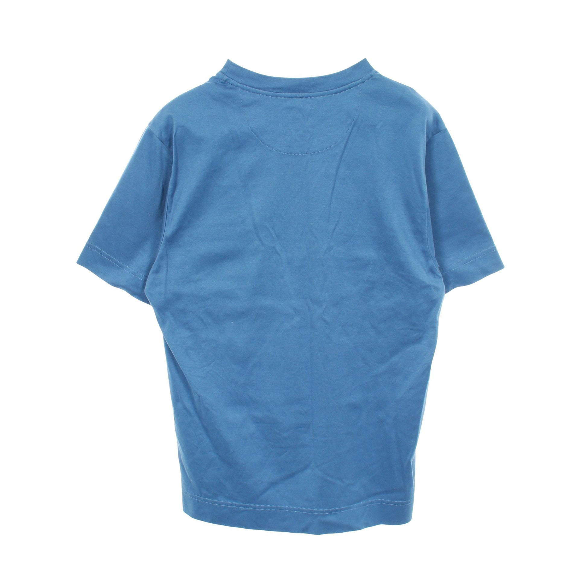 ロゴ 半袖Tシャツ クルーネック コットン ブルー フェンディ トップス FENDI