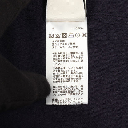 ニット クルーネック 半袖 ウール パープル エルメス トップス HERMES
