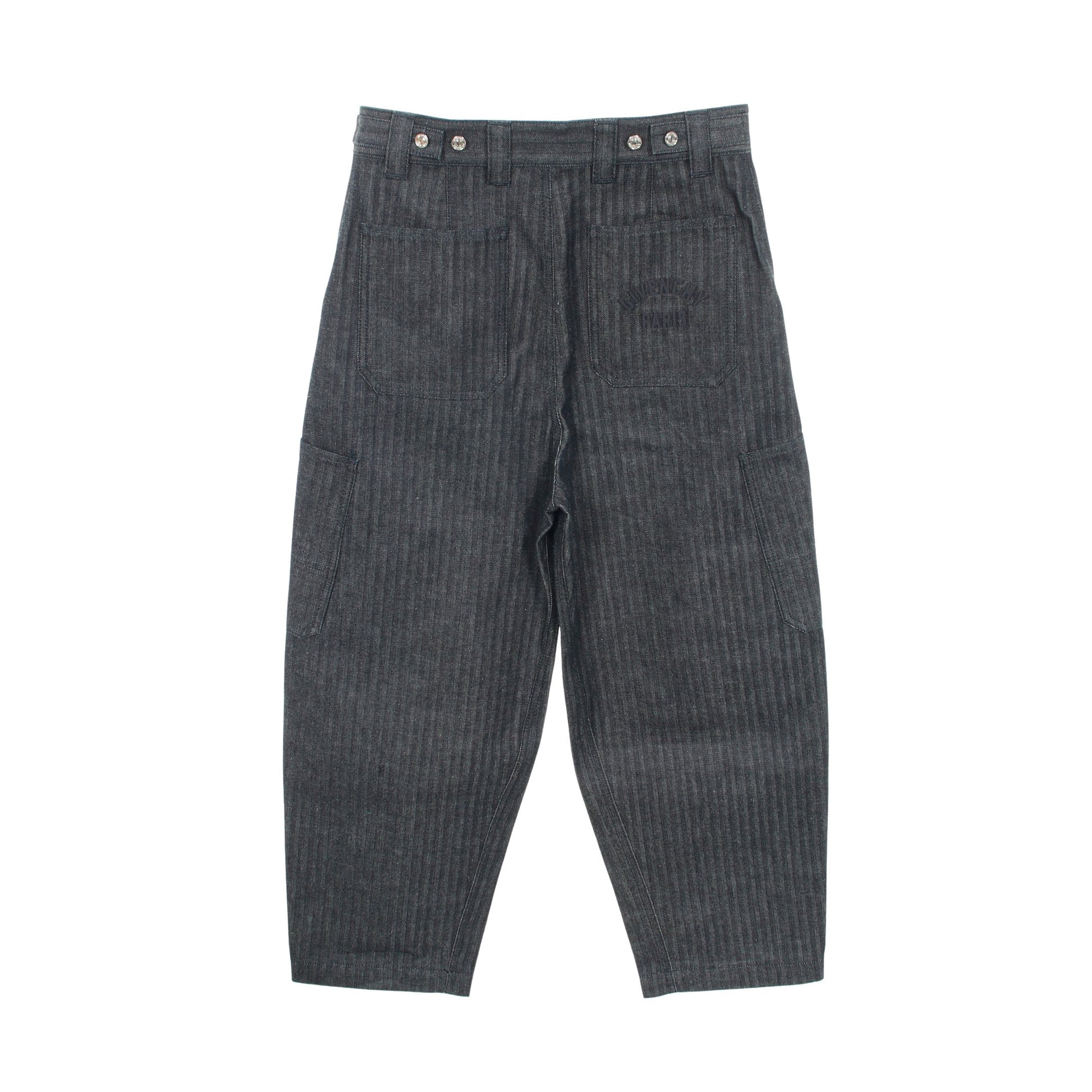 クチュールシーム ヘリンボーン デニムパンツ カーゴパンツ コットン インディゴブルー ジバンシィ ボトムス GIVENCHY