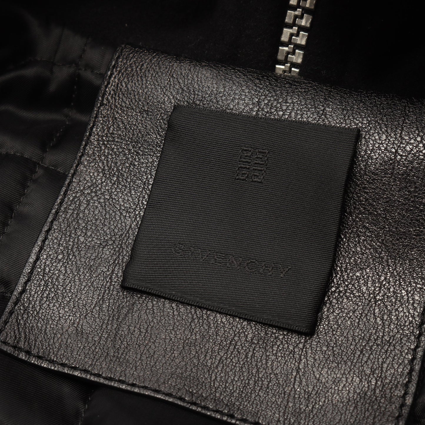 バーシティ ブルゾン ジャケット レザー ウール ブラック フード付き ジバンシィ アウター GIVENCHY