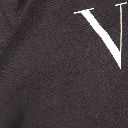 VLTNロゴ ジップアップパーカー コットン ブラック ヴァレンティノ トップス VALENTINO