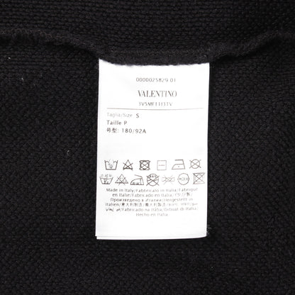 VLTNロゴ ジップアップパーカー コットン ブラック ヴァレンティノ トップス VALENTINO