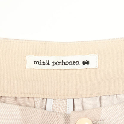 paddy パンツ コットン ベージュ ミナペルホネン ボトムス mina perhonen