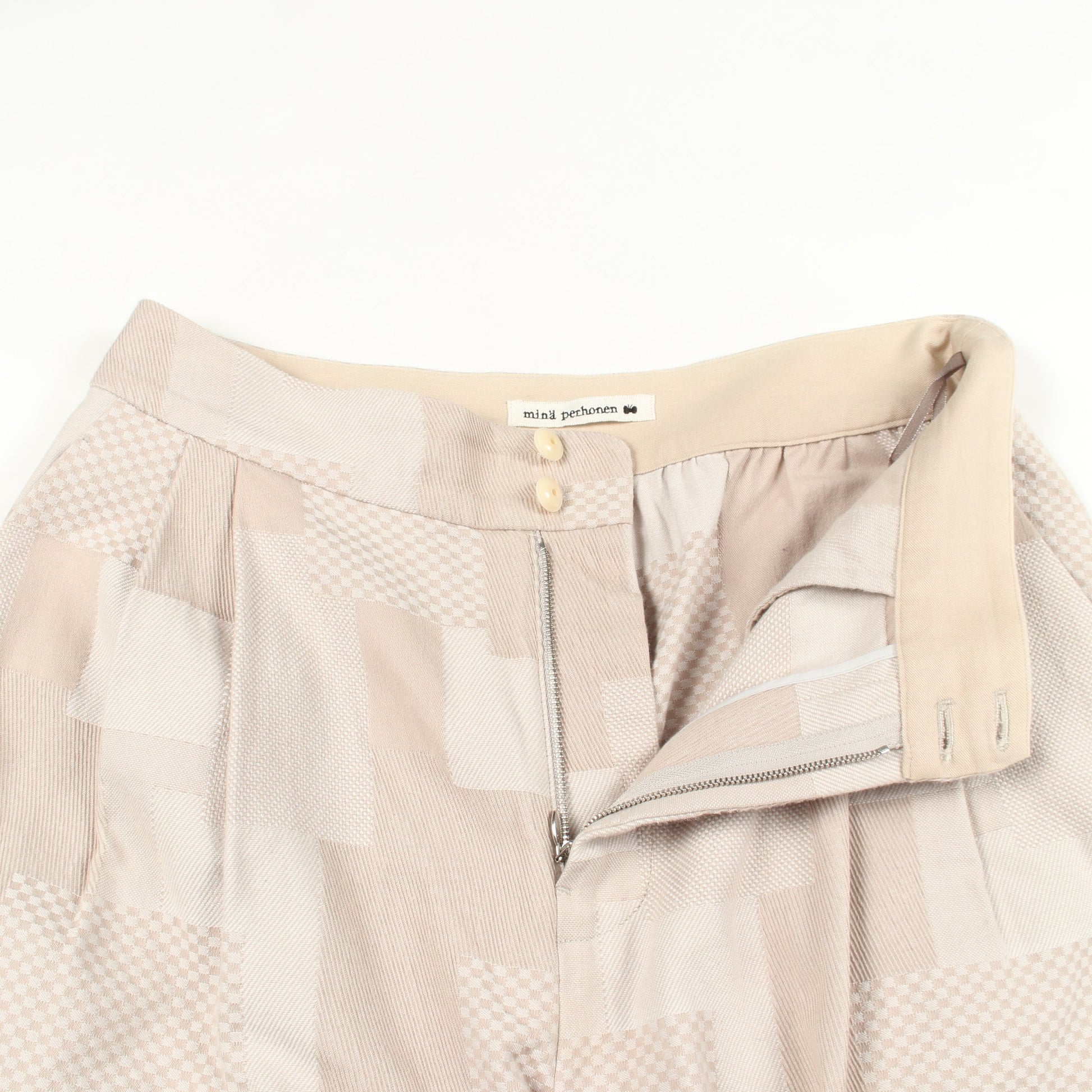 paddy パンツ コットン ベージュ ミナペルホネン ボトムス mina perhonen