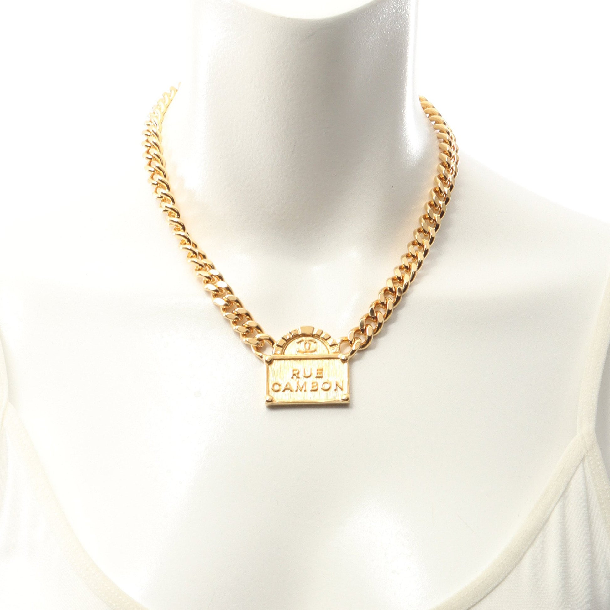 RUE CAMBON ネックレス GP ゴールド B22A シャネル アクセサリー CHANEL