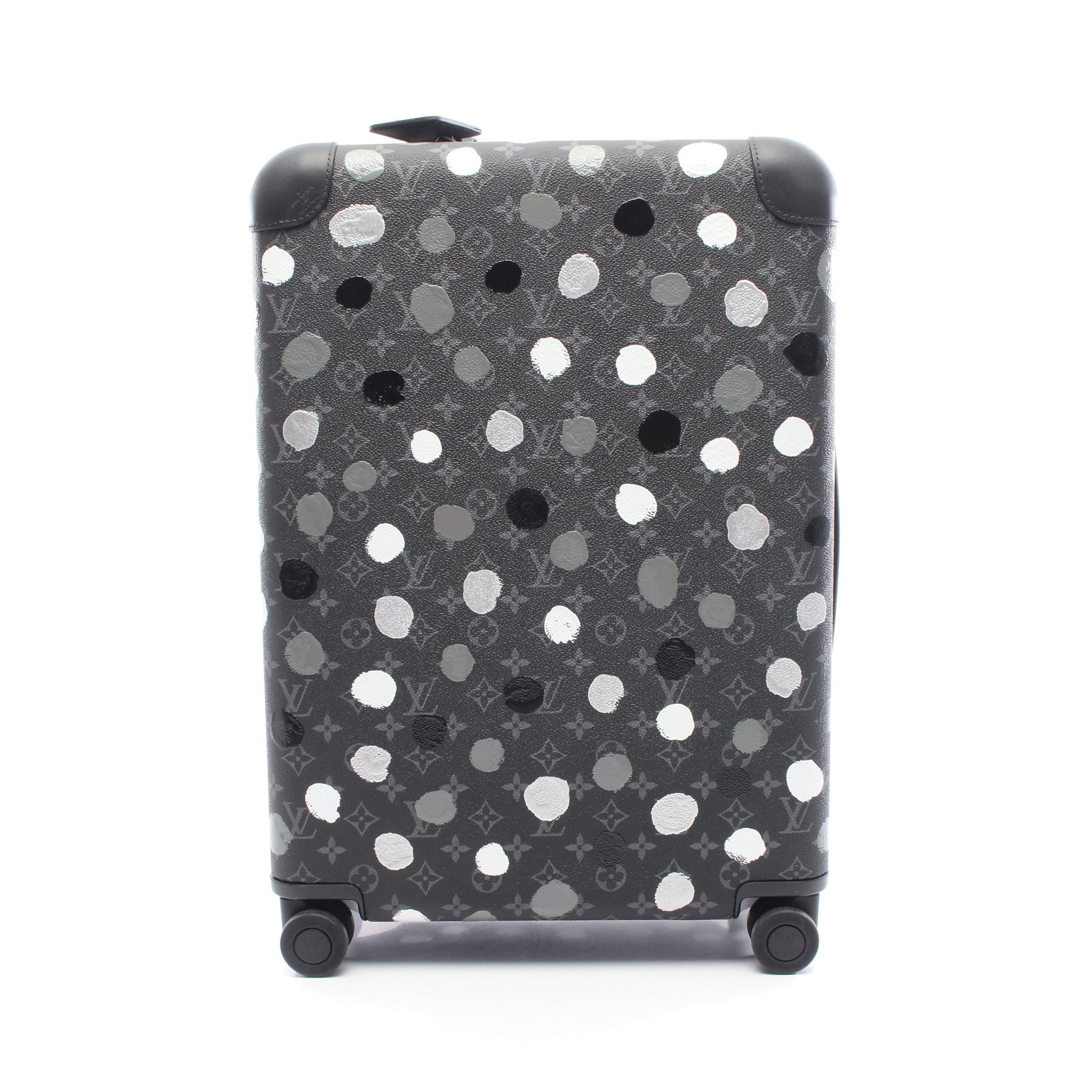 LOUIS VUITTON × yayoi kusama ホライゾン55 モノグラムエクリプス キャリーケース スーツケース PVC レザー ブラック ルイヴィトン バッグ LOUIS VUITTON