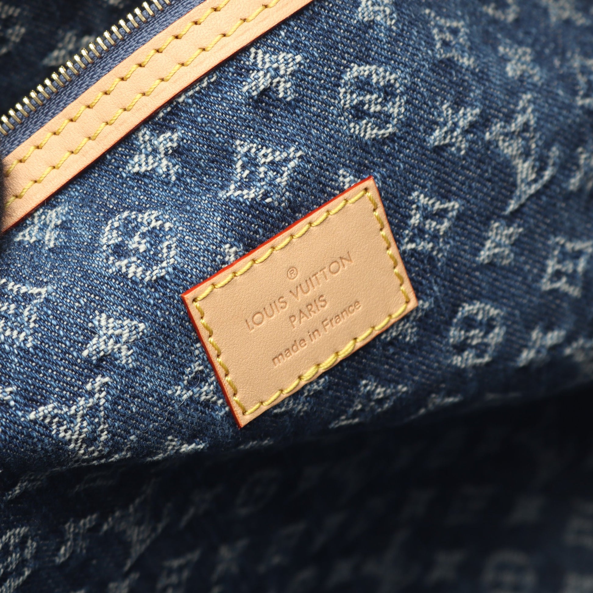 LV リミックス キーポル バンドリエール 45 モノグラムデニム ボストンバッグ デニム レザー ブルー 2WAY ルイヴィトン バッグ LOUIS VUITTON