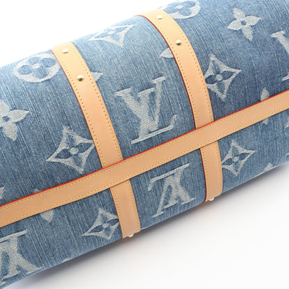 LV リミックス キーポル バンドリエール 45 モノグラムデニム ボストンバッグ デニム レザー ブルー 2WAY ルイヴィトン バッグ LOUIS VUITTON