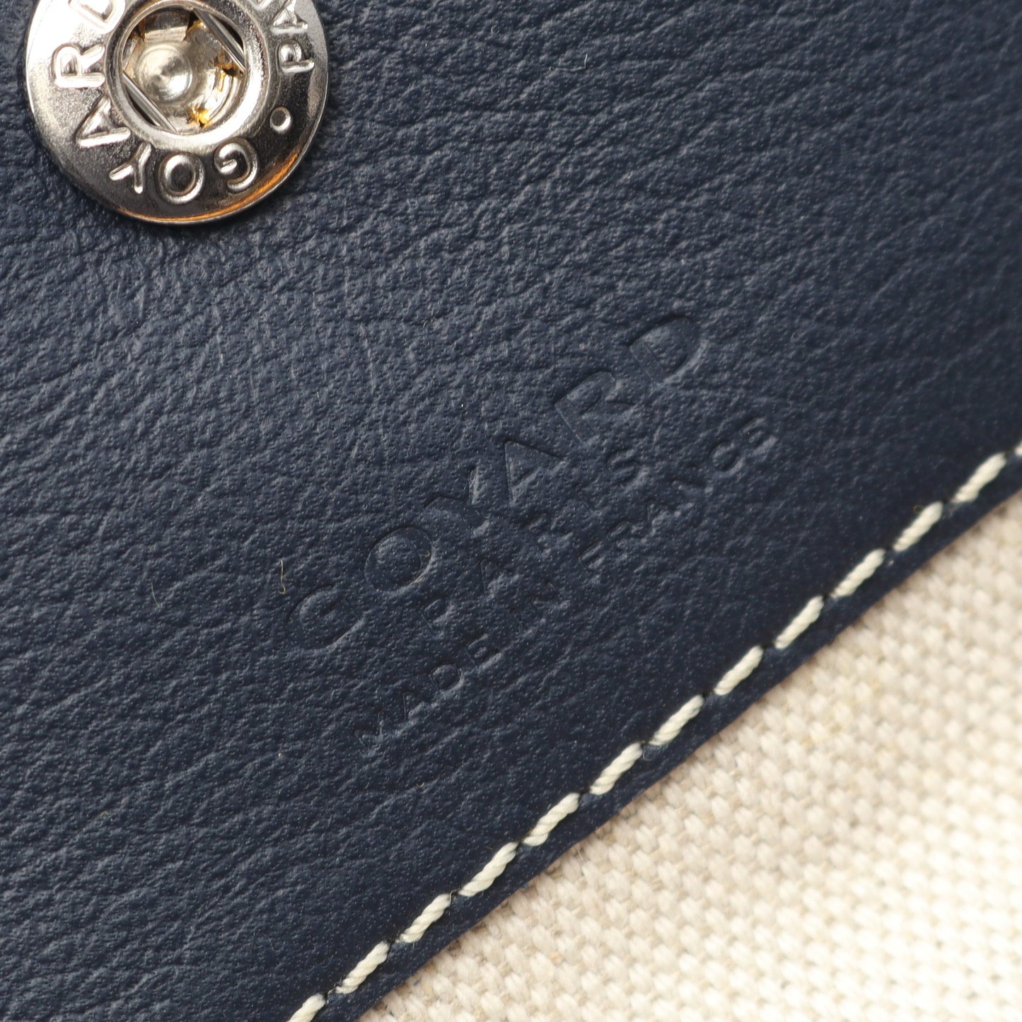 サンルイPM ハンドバッグ トートバッグ コーティングキャンバス レザー ネイビー マルチカラー ゴヤール バッグ GOYARD