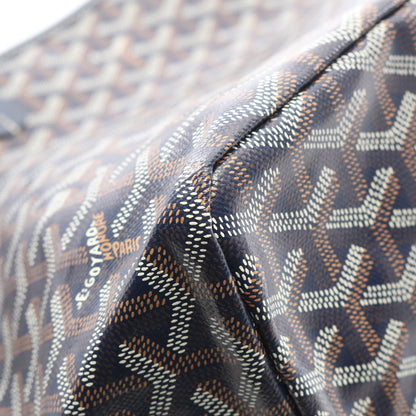 サンルイPM ハンドバッグ トートバッグ コーティングキャンバス レザー ネイビー マルチカラー ゴヤール バッグ GOYARD