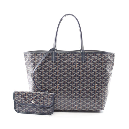 サンルイPM ハンドバッグ トートバッグ コーティングキャンバス レザー ネイビー マルチカラー ゴヤール バッグ GOYARD