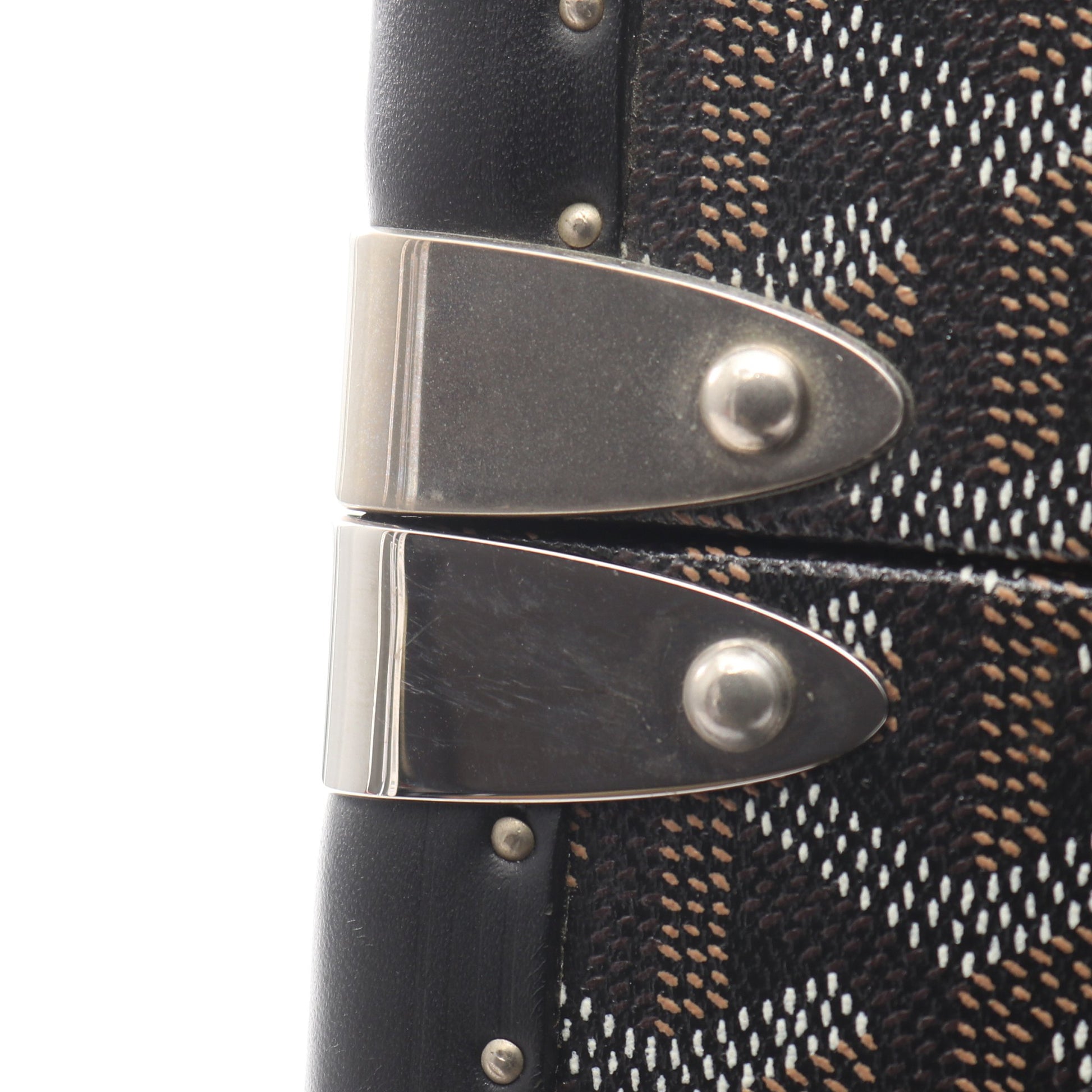 サルデーニュ ヴァニティケース トランクケース PVC レザー ブラック ブラウン ゴヤール バッグ GOYARD