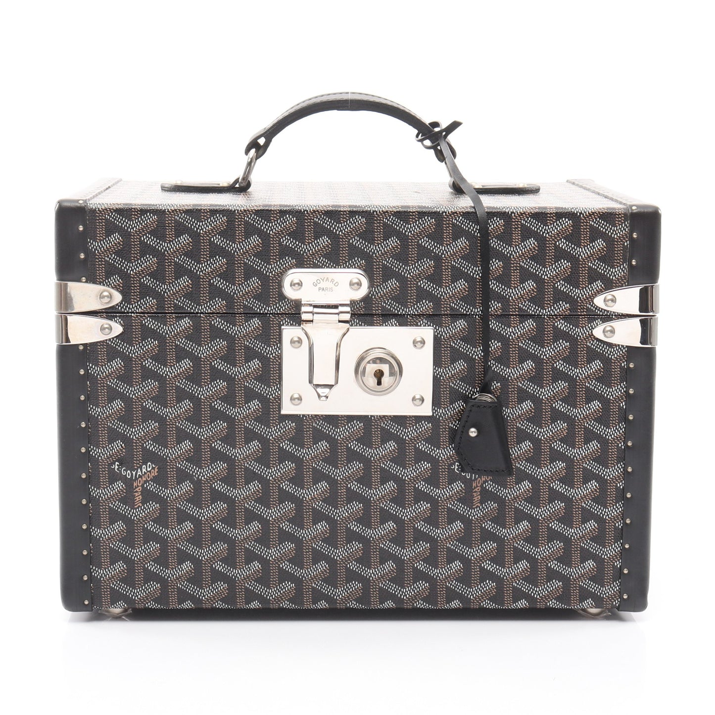 サルデーニュ ヴァニティケース トランクケース PVC レザー ブラック ブラウン ゴヤール バッグ GOYARD