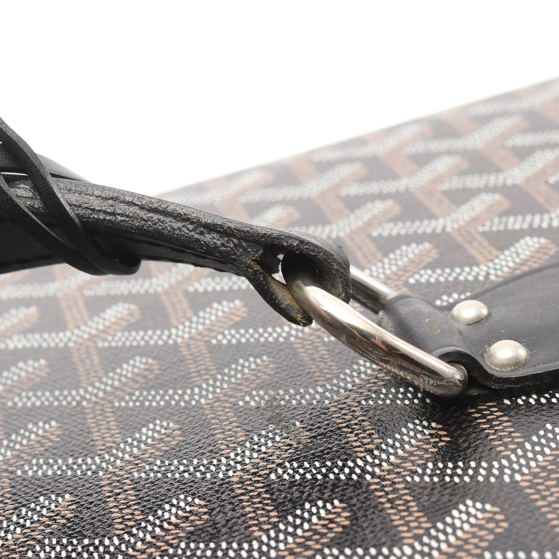 サルデーニュ ヴァニティケース トランクケース PVC レザー ブラック ブラウン ゴヤール バッグ GOYARD