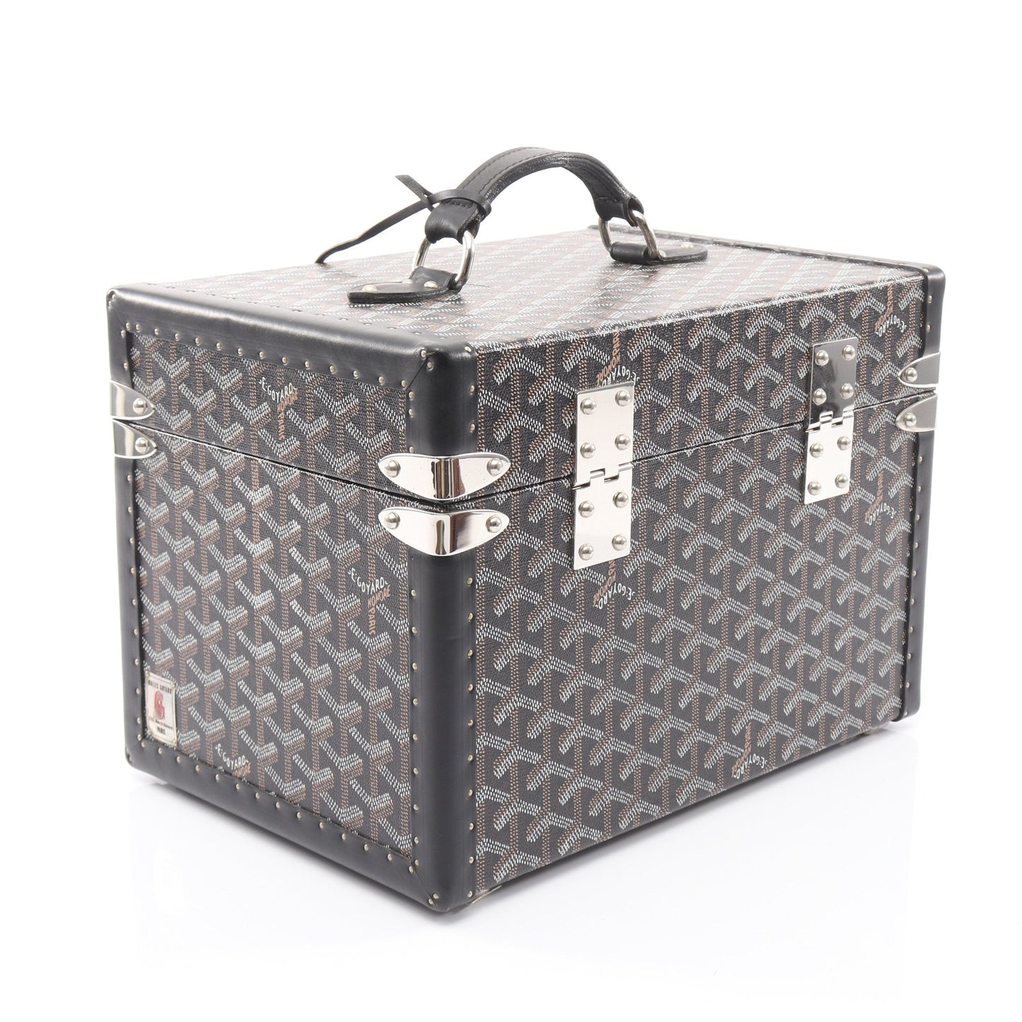 サルデーニュ ヴァニティケース トランクケース PVC レザー ブラック ブラウン ゴヤール バッグ GOYARD