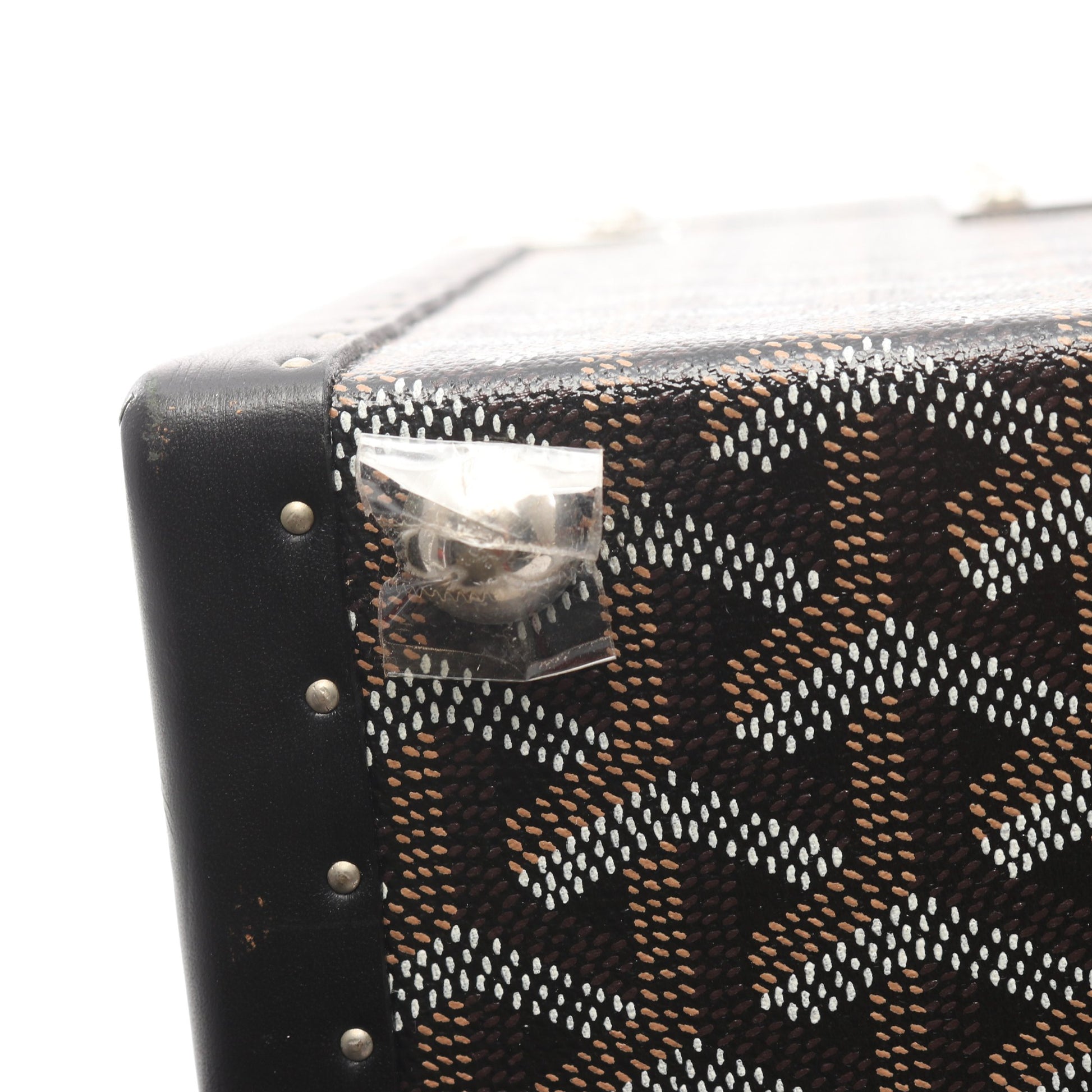 サルデーニュ ヴァニティケース トランクケース PVC レザー ブラック ブラウン ゴヤール バッグ GOYARD