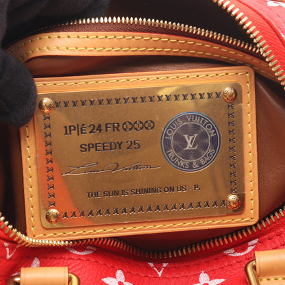 スピーディ P9 バンドリエール25 ルージュ ハンドバッグ PVC レザー レッド 2WAY ルイヴィトン バッグ LOUIS VUITTON