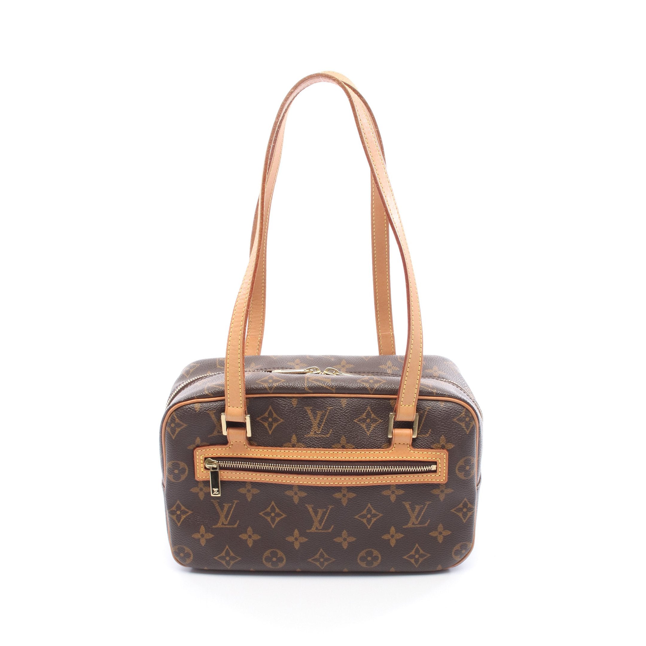 シテMM モノグラム ショルダーバッグ PVC レザー ブラウン ルイ