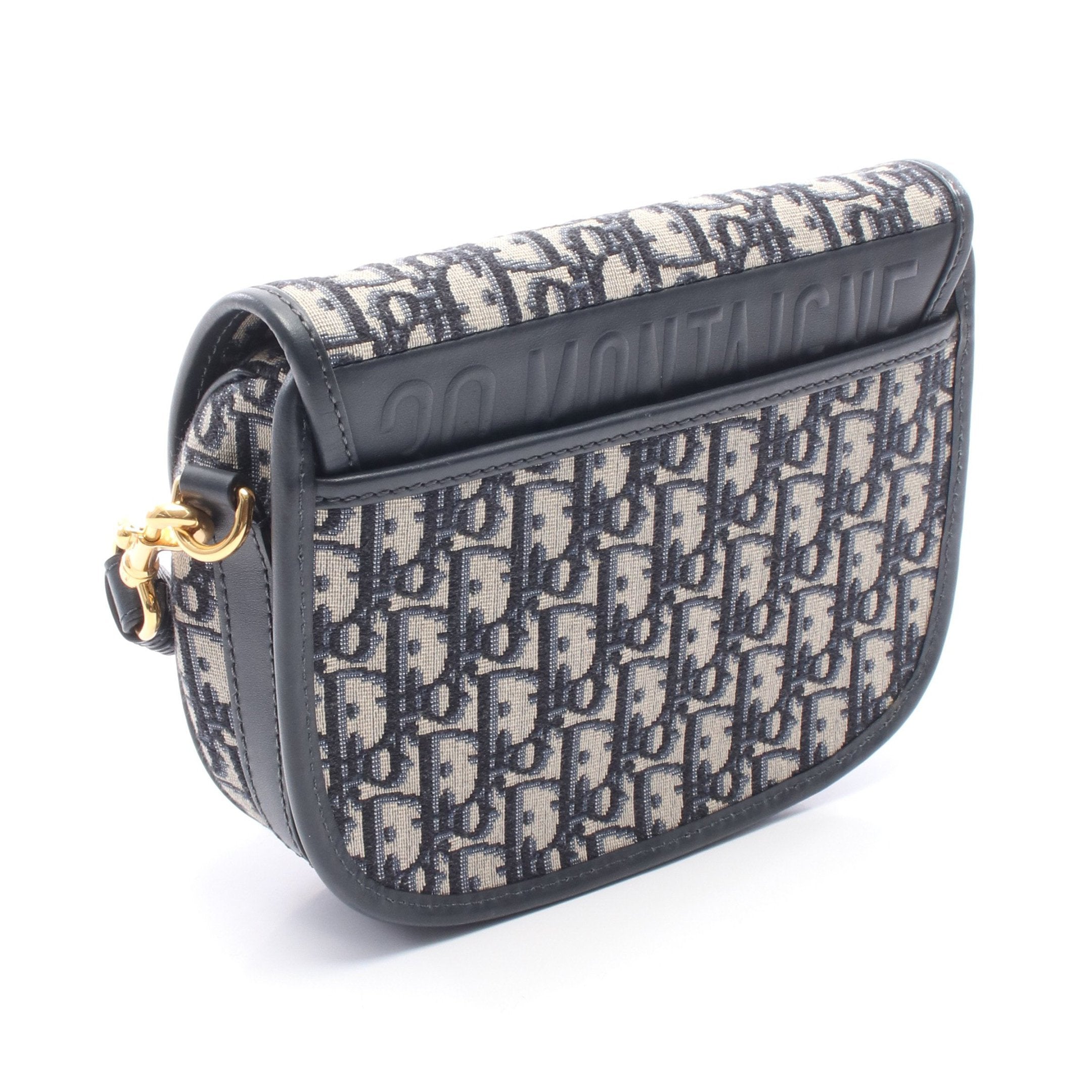 Christian Dior クリスチャンディオール ボビーミディアム オブリーク ショルダーバッグ ショルダーポシェット グレー ジャガード レザー ゴールド金具 BOBBY ボビー ミディアム オブリーク ジャガード ショルダーバッグ
