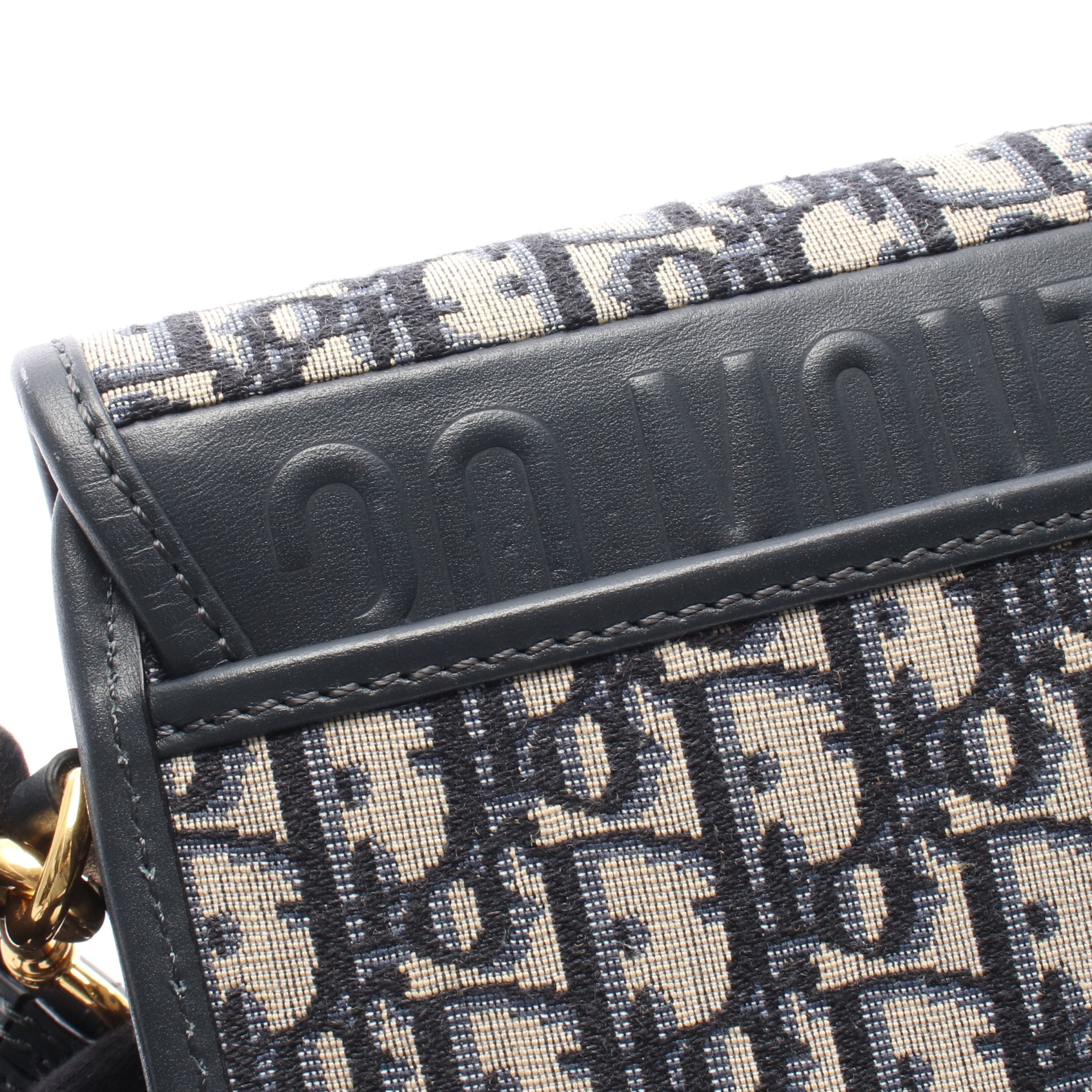 Christian Dior クリスチャンディオール ボビーミディアム オブリーク ショルダーバッグ ショルダーポシェット グレー ジャガード レザー ゴールド金具 Christian Dior（クリスチャン・ディオール） DIOR ディオール ボビー