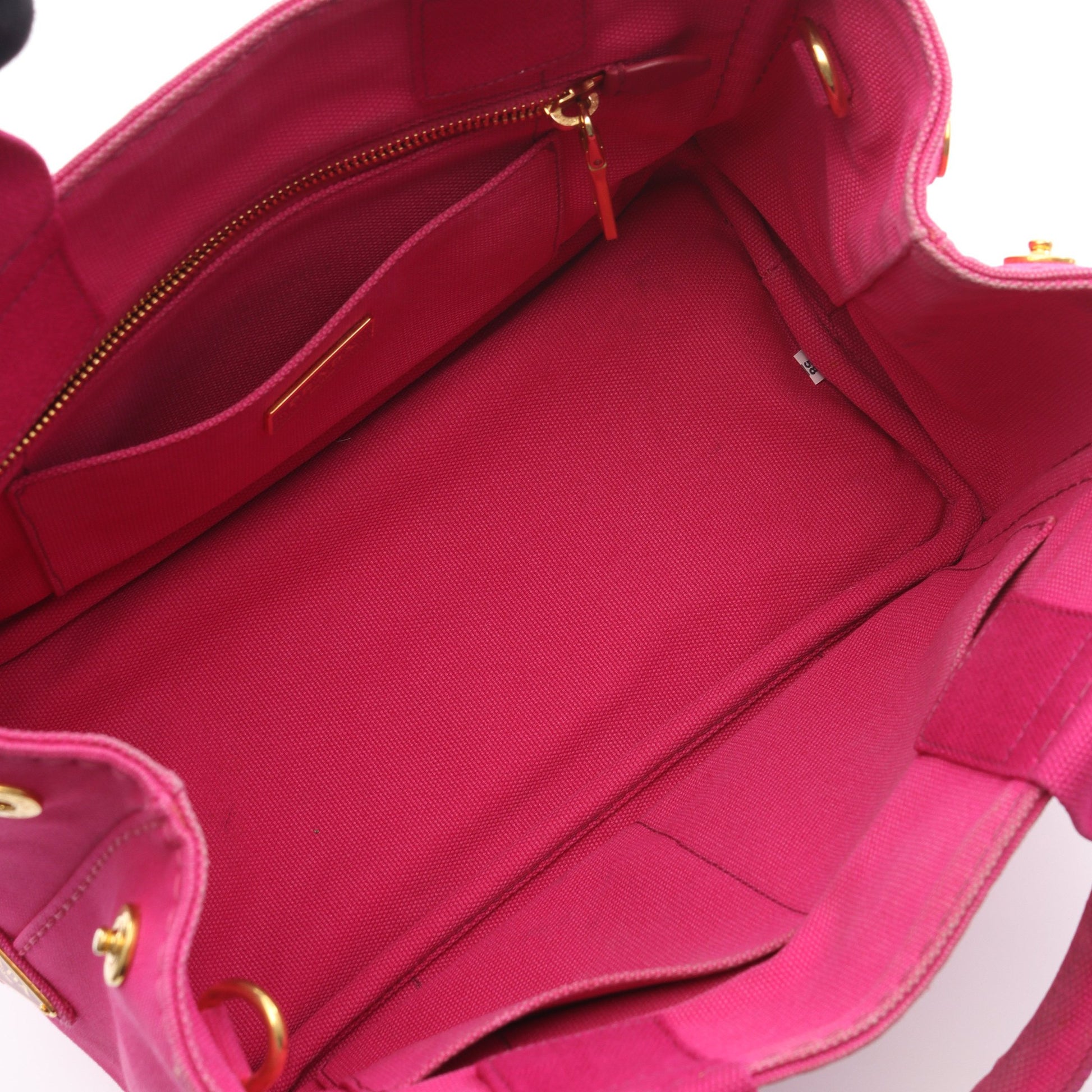 CANAPA カナパ ハンドバッグ トートバッグ キャンバス ピンク 2WAY プラダ バッグ PRADA