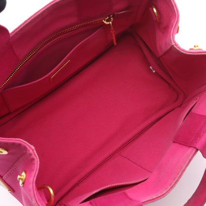 CANAPA カナパ ハンドバッグ トートバッグ キャンバス ピンク 2WAY プラダ バッグ PRADA