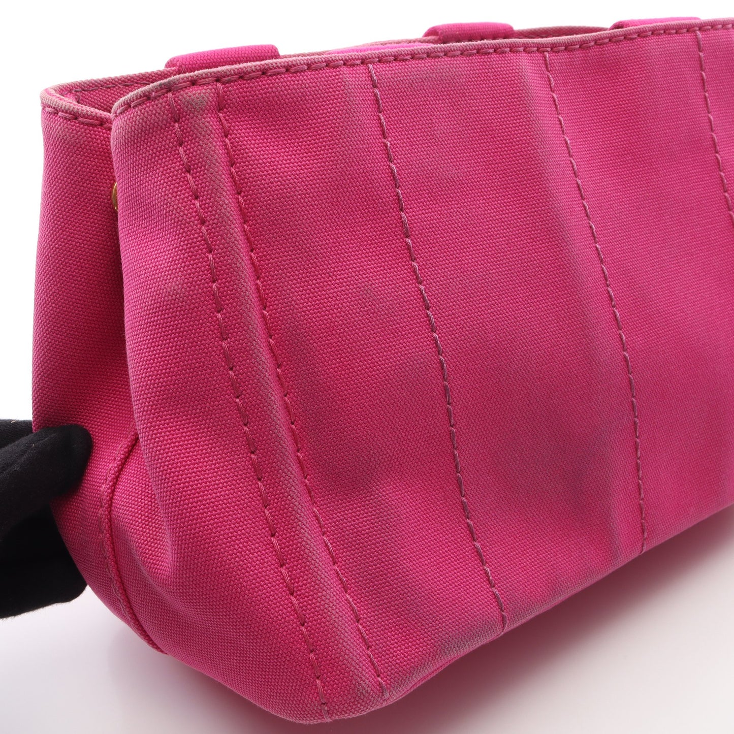 CANAPA カナパ ハンドバッグ トートバッグ キャンバス ピンク 2WAY プラダ バッグ PRADA