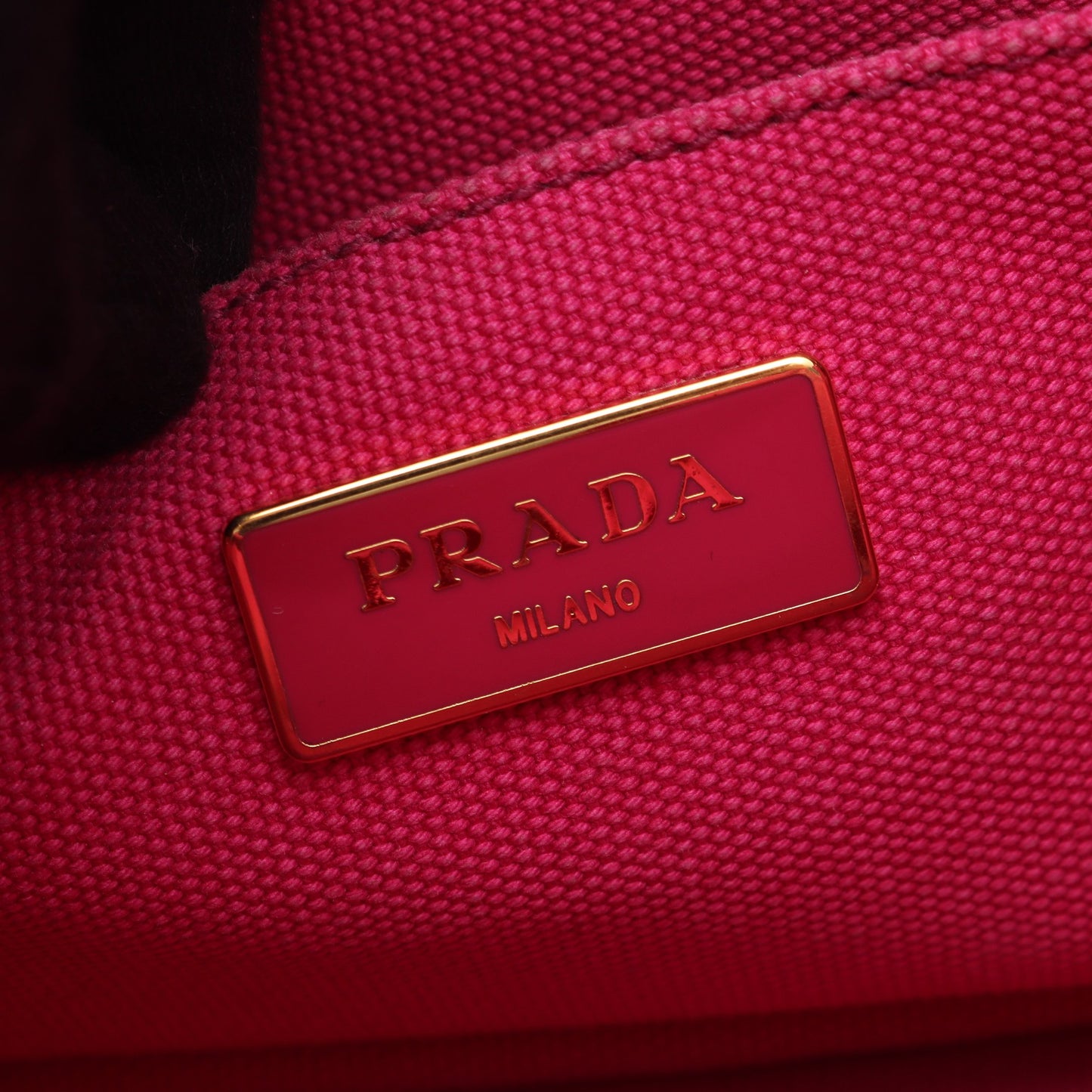 CANAPA カナパ ハンドバッグ トートバッグ キャンバス ピンク 2WAY プラダ バッグ PRADA